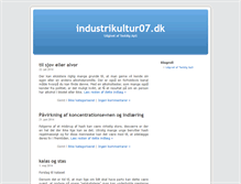 Tablet Screenshot of industrikultur07.dk
